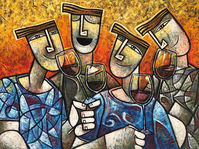 Amigos do Vinho, por Dennis Esteves - Galeria Um Lugar ao Sol