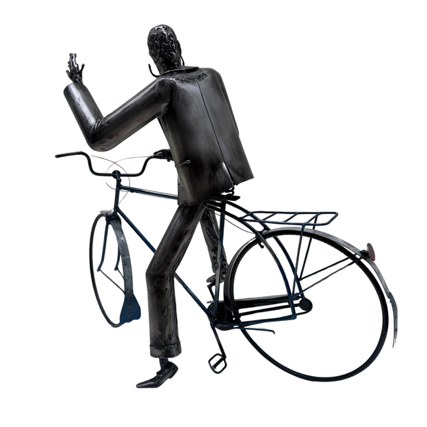 Dalí na Bicicleta, por Calvo