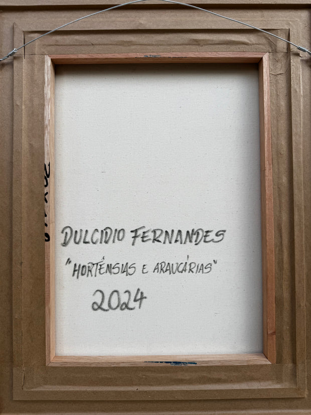 Hortênsias e Araucárias, por Dulcídio Fernandes