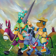 Dom Quixote e Sancho Pança, por Heitor OHAS