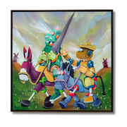 Dom Quixote e Sancho Pança, por Heitor OHAS