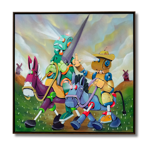 Dom Quixote e Sancho Pança, por Heitor OHAS