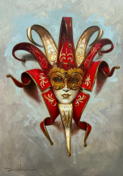 Máscara Veneziana, por Jesser Valzacchi - Galeria Um Lugar ao Sol