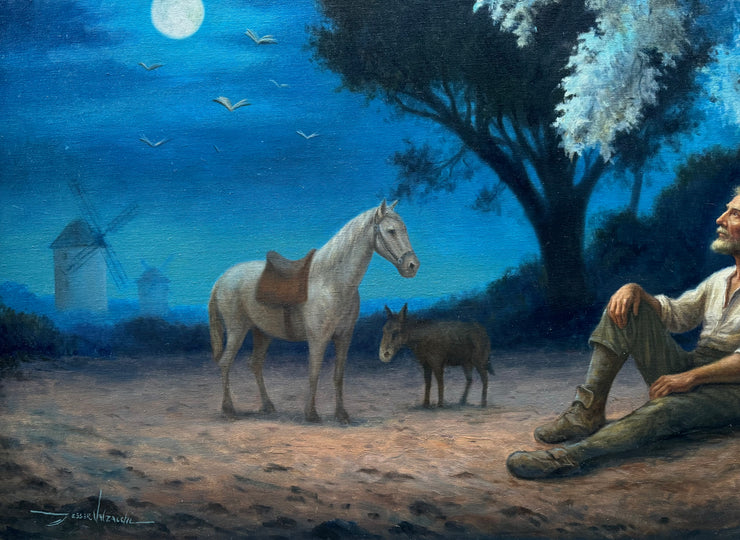 Sob a Lua de La Mancha, por Jesser Valzacchi