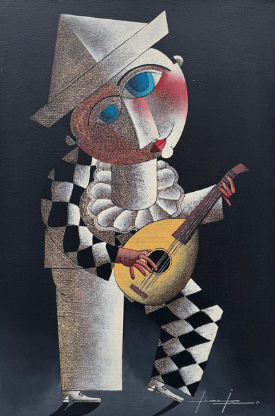 Arlequim com Alaúde, por Lima Jr.