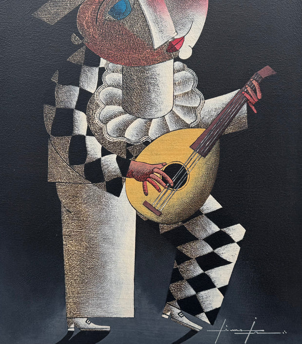 Arlequim com Alaúde, por Lima Jr.