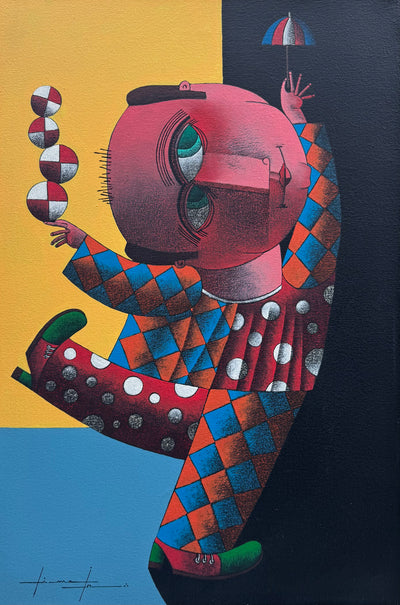 Equilibrista de Sombrinha, por Lima Jr.
