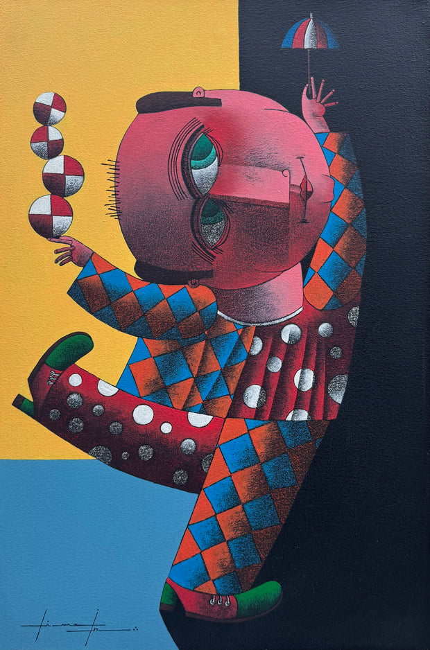 Equilibrista de Sombrinha, por Lima Jr.