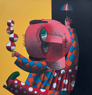 Equilibrista de Sombrinha, por Lima Jr.