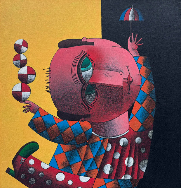 Equilibrista de Sombrinha, por Lima Jr.