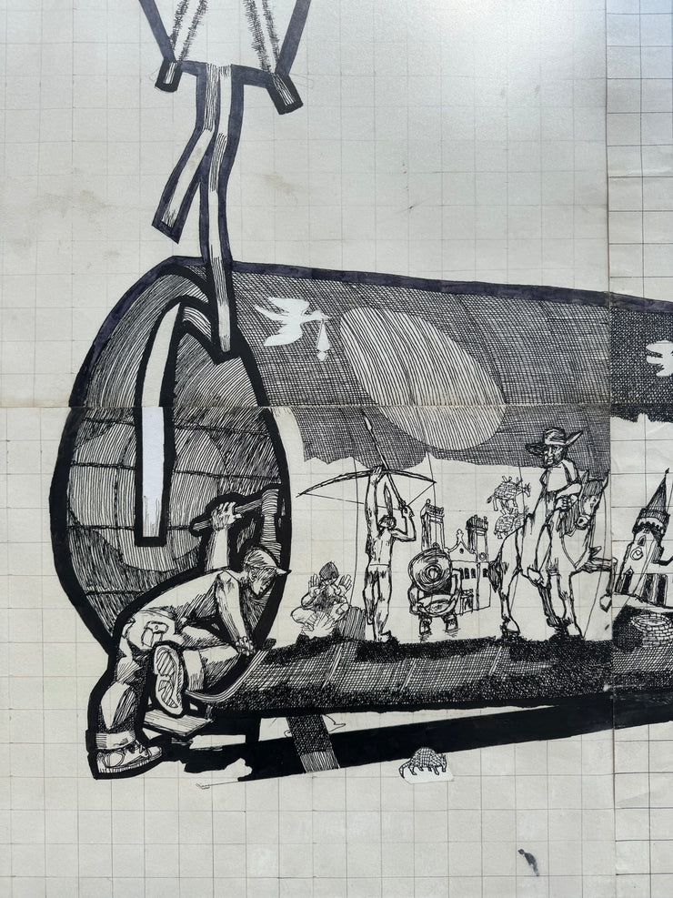 Estação-Tubo, por Poty Lazzarotto