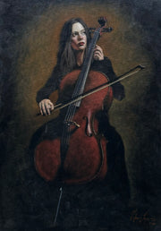 Cellist, by Vilmar Lopes