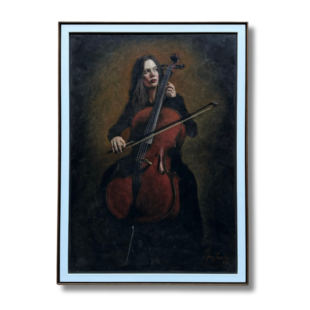 Cellist, by Vilmar Lopes