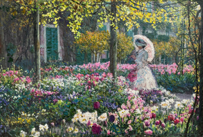Gisele no Jardim de Monet, por Maguetas