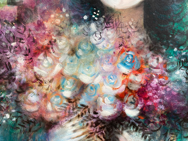 O Bouquet de Rosas Azuis, por Rapoport - Galeria Um Lugar ao Sol