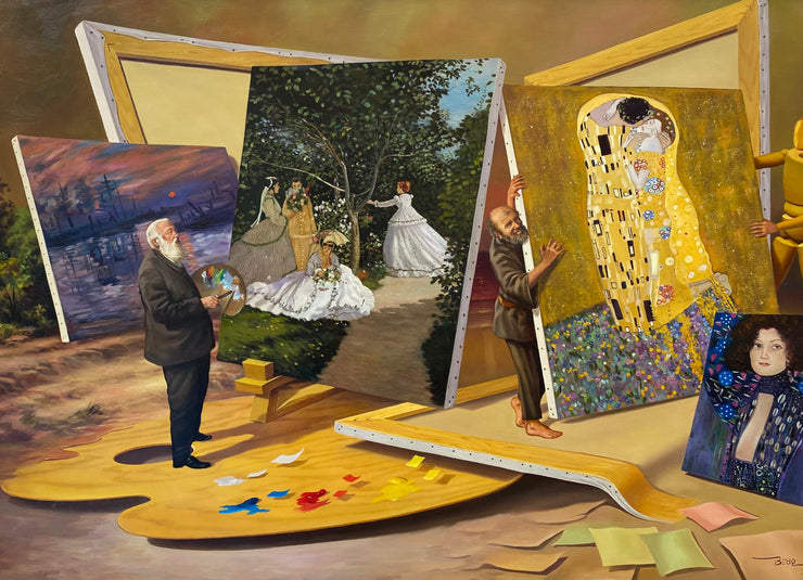 Contemplações - Monet e Klimt, por Berg - Galeria Um Lugar ao Sol