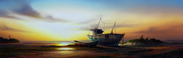 Marinha com Pôr do Sol, por Marco Stadler - Galeria Um Lugar ao Sol