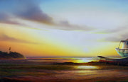 Marinha com Pôr do Sol, por Marco Stadler - Galeria Um Lugar ao Sol